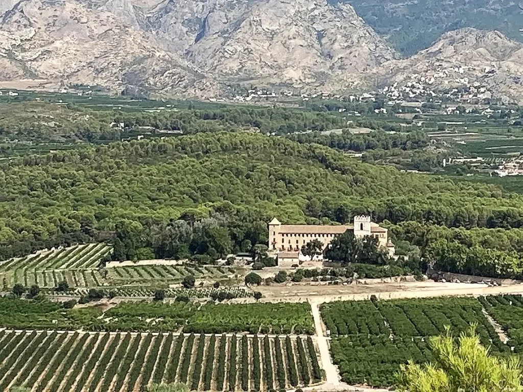Vista del Monestir de Sant Jeroni des del Castell de Palma